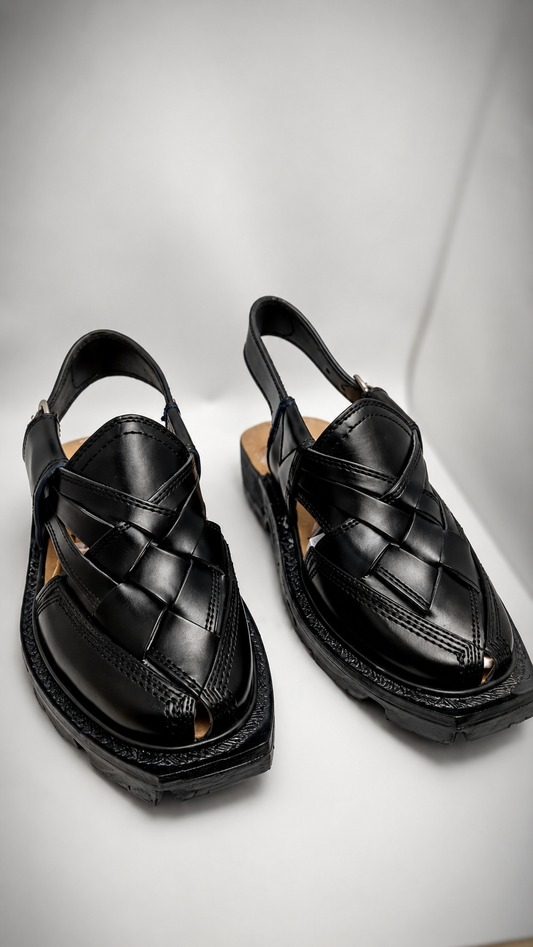 Original handmade black Norozi with design with new tyre soul